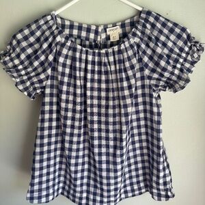 Crewcuts Navy/White checkered top